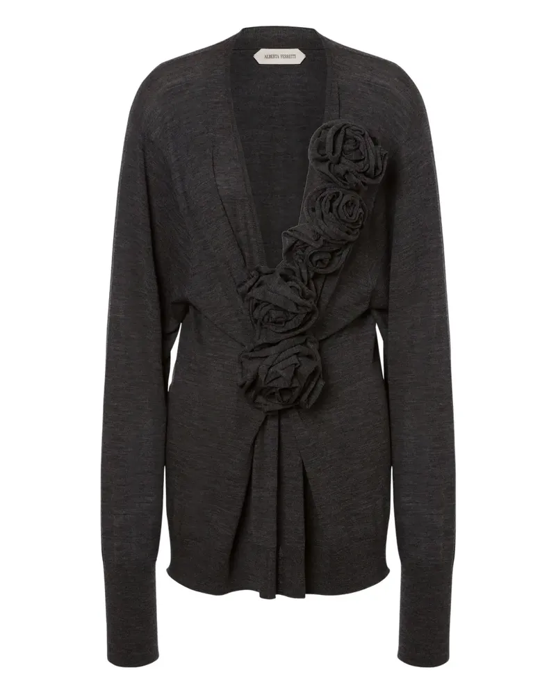 Alberta Ferretti Gestrickte Mütze - Grau Grau