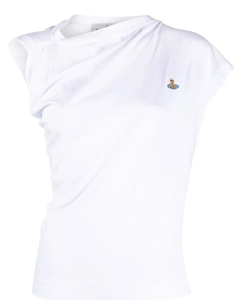 Vivienne Westwood Drapiertes T-Shirt - Weiß Weiß