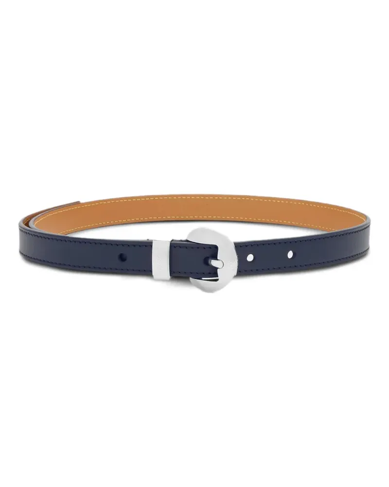 Loewe Gürtel aus strukturiertem Leder - Blau Blau