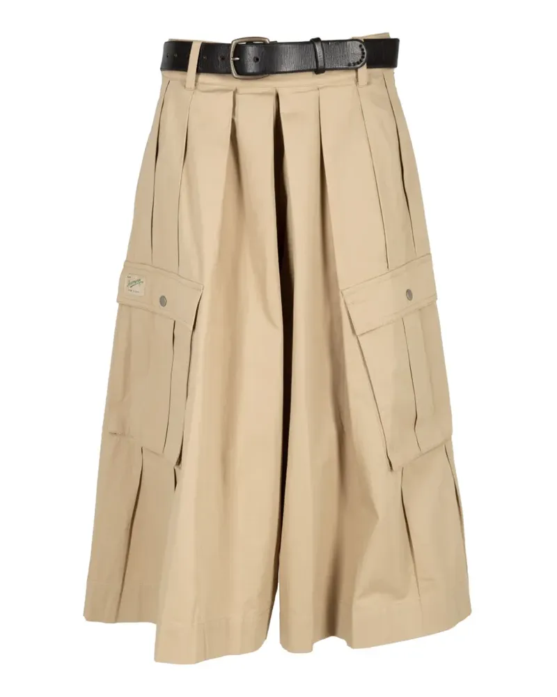 Sea Tristan pleated culottes - Nude Nude
