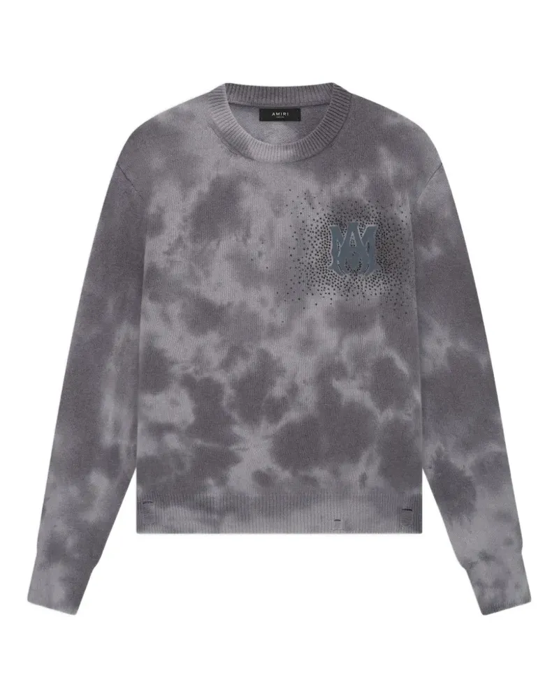 Amiri crystal-embellished MA sweatshirt - Schwarz Schwarz