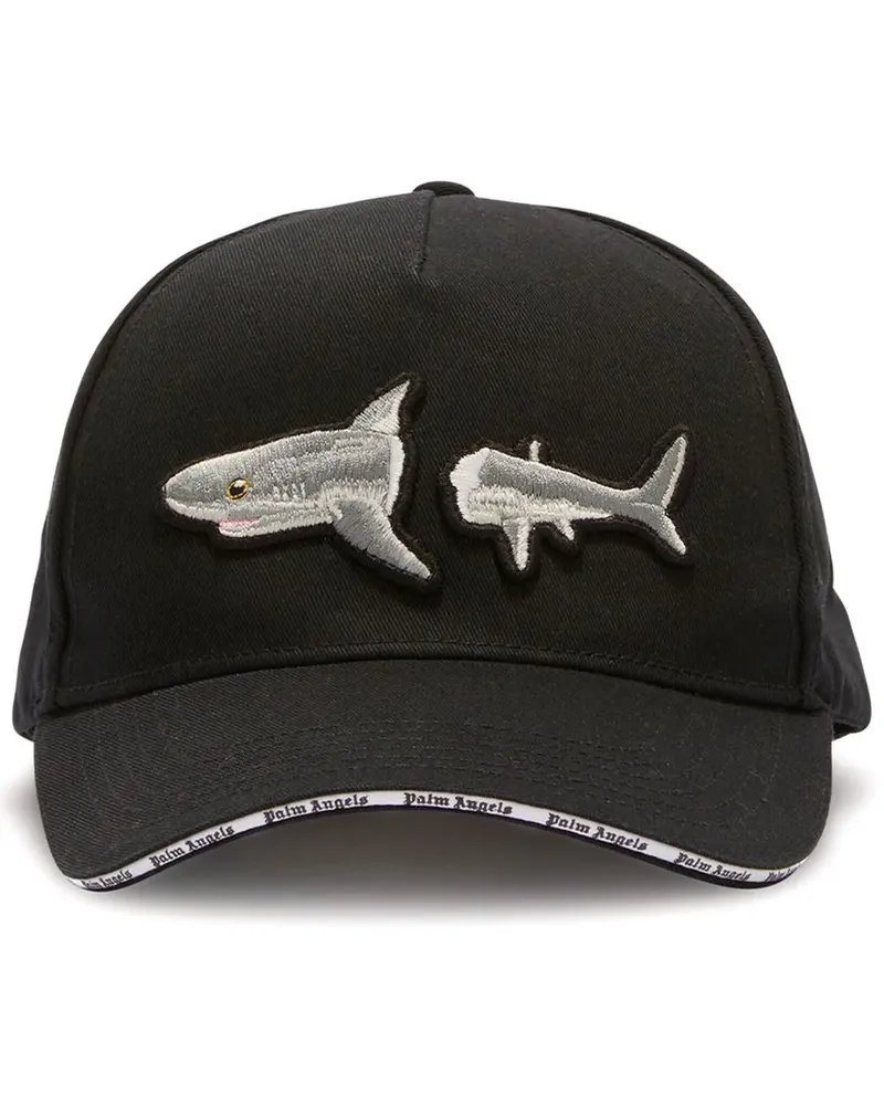 Palm Angels Broken Shark Baseballkappe - Schwarz Schwarz