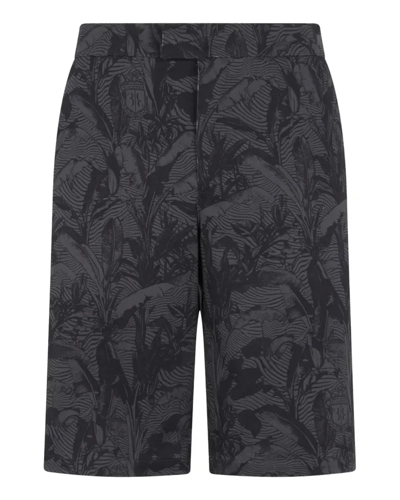 Billionaire Shorts mit Palmenprint - Grau Grau