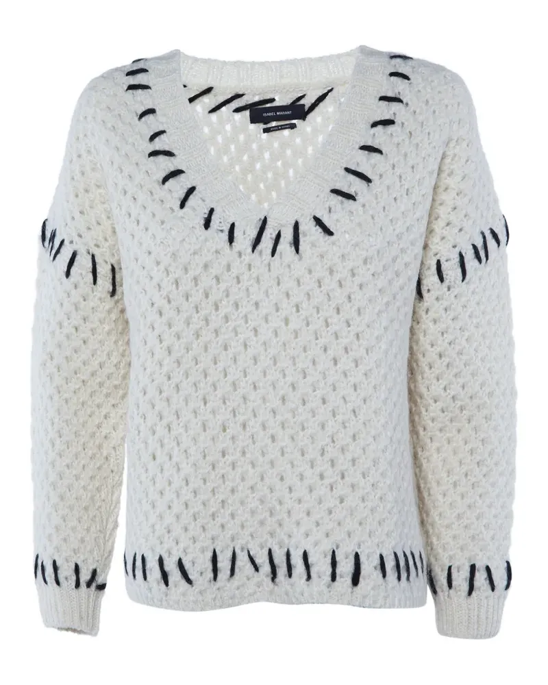 Isabel Marant Gehäkelter Oversized-Pullover - Nude Nude