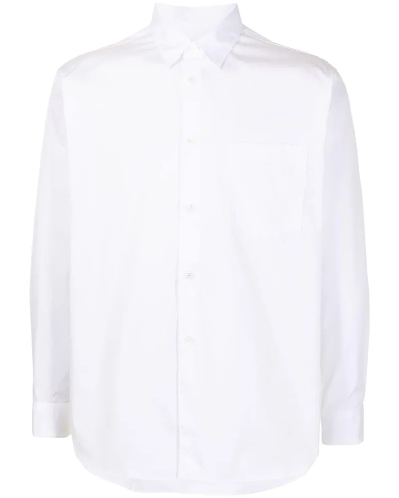 Comme des Garçons Langärmeliges Hemd - Weiß Weiß