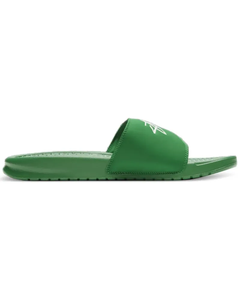 Nike Benassi "Pine Green/Sail" Pantoletten - Grün Grün