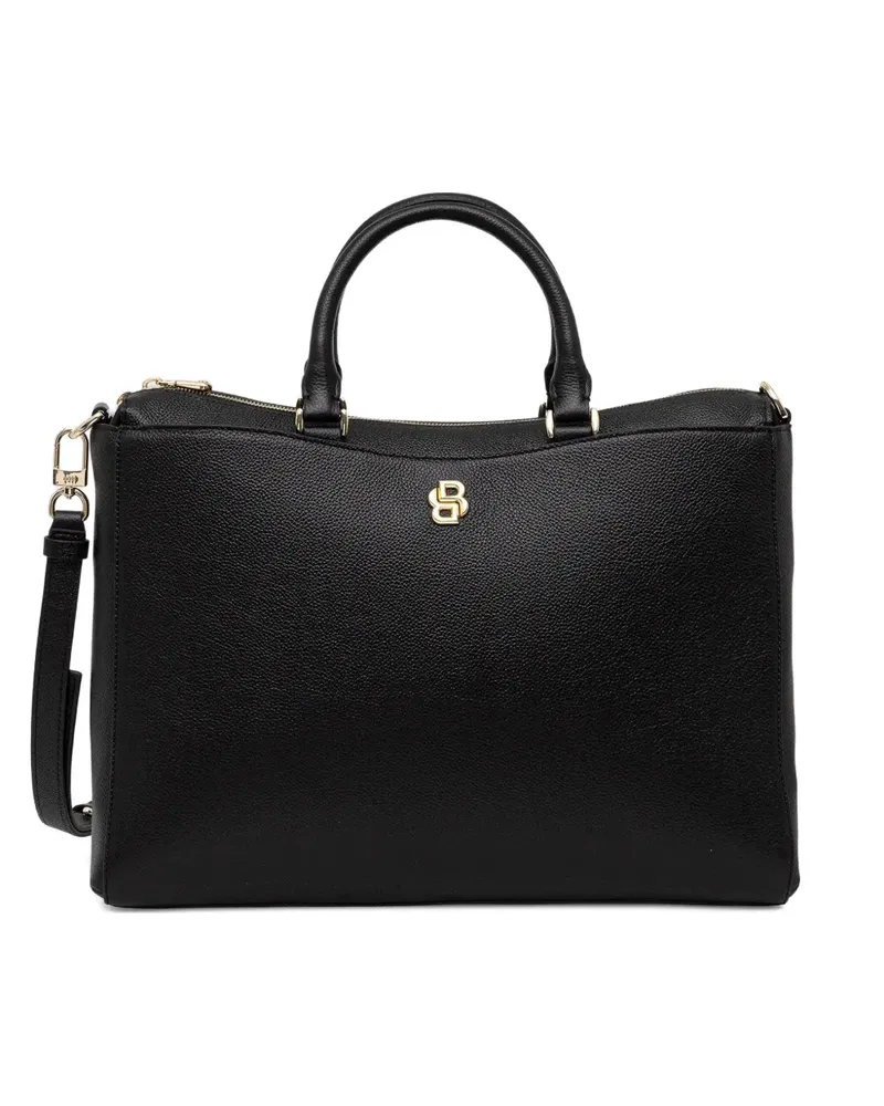 HUGO BOSS Logo-Laptoptasche mit Henkel - Schwarz Schwarz