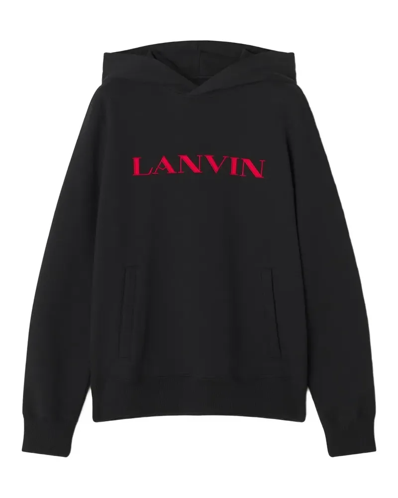 Lanvin Hoodie mit Logo-Print - Schwarz Schwarz