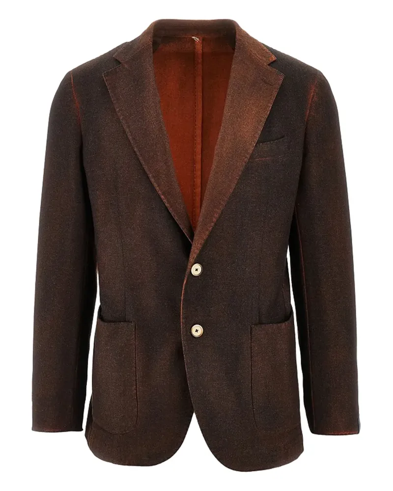 Biagio Santaniello notched-lapel single-breasted blazer - Rot Rot