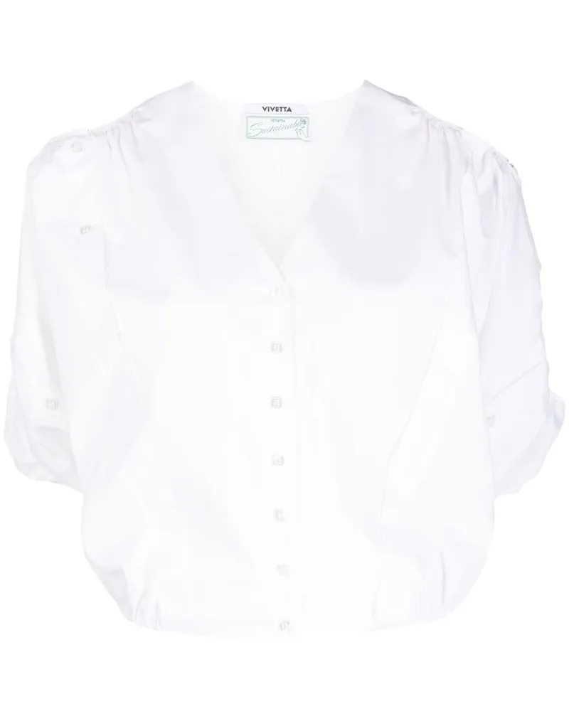 Vivetta Hemd mit Cut-Outs Weiß