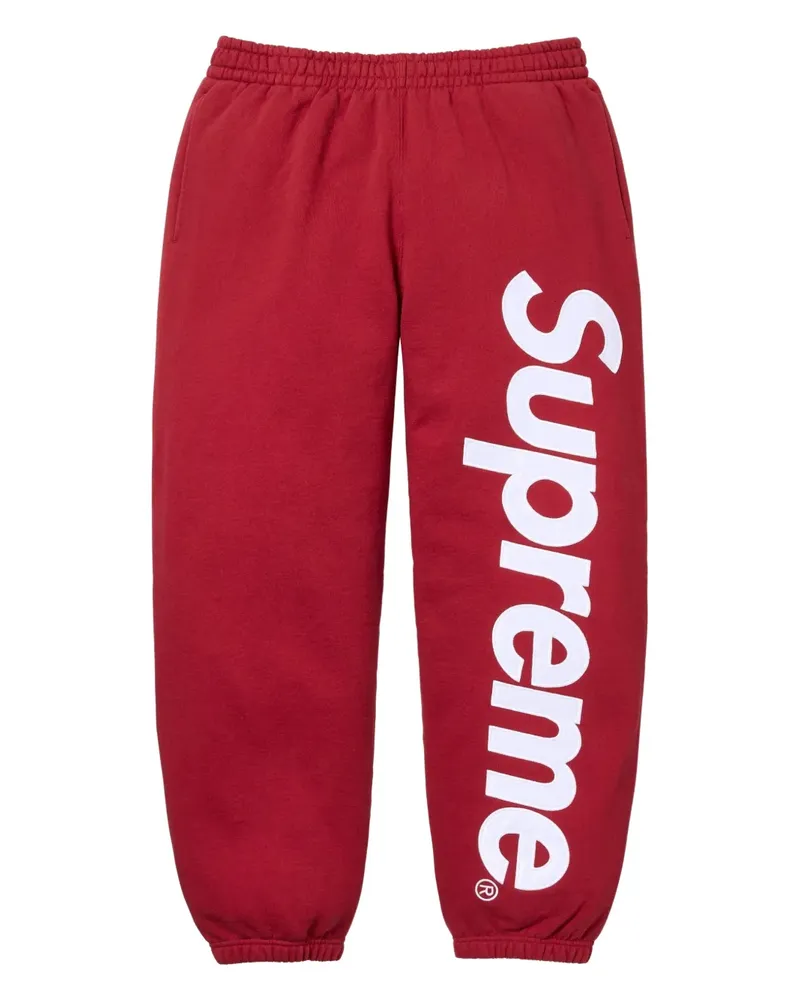 Supreme Being Jogginghose mit Satinapplikation - Rot Rot