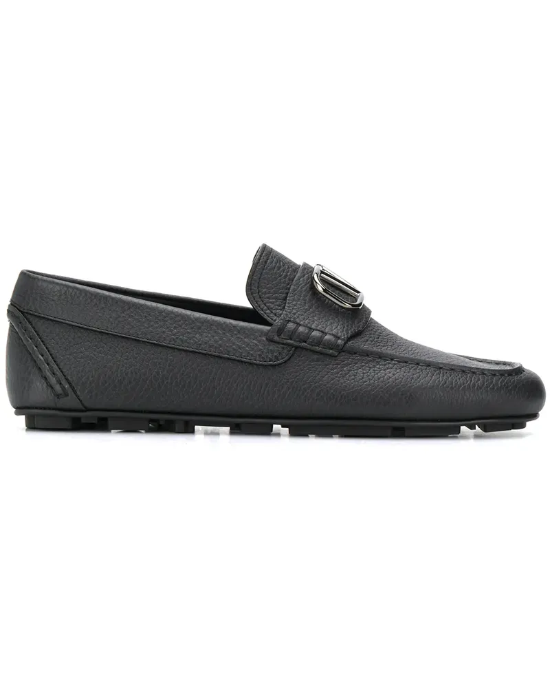 Valentino Garavani Loafer mit VLOGO - Schwarz Schwarz