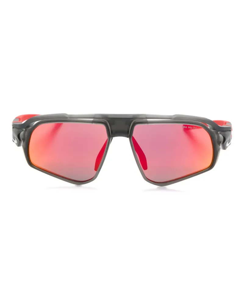 Nike Flyfree Sonnenbrille im Biker-Look - Grau Grau