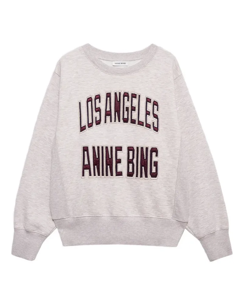 Anine Bing Sweatshirt mit Stickerei - Grau Grau