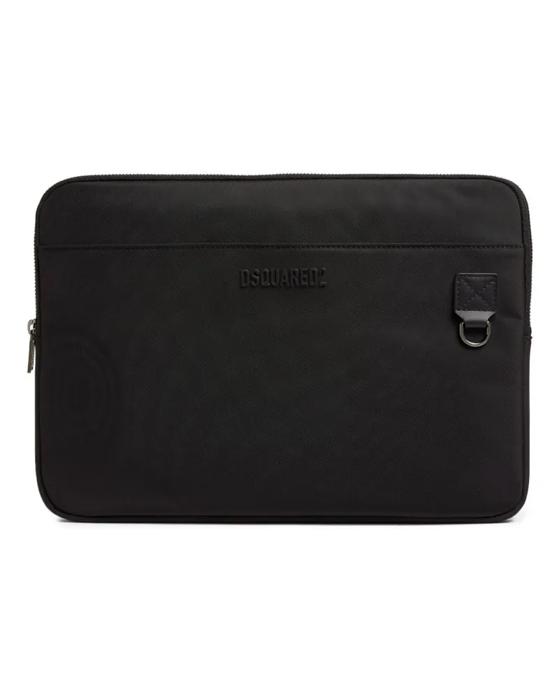 Dsquared2 Laptoptasche mit Logo - Schwarz Schwarz