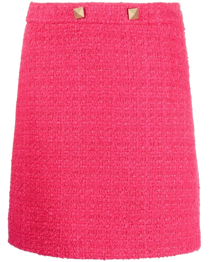 Valentino Garavani Tweed-Minirock - Rosa Rosa