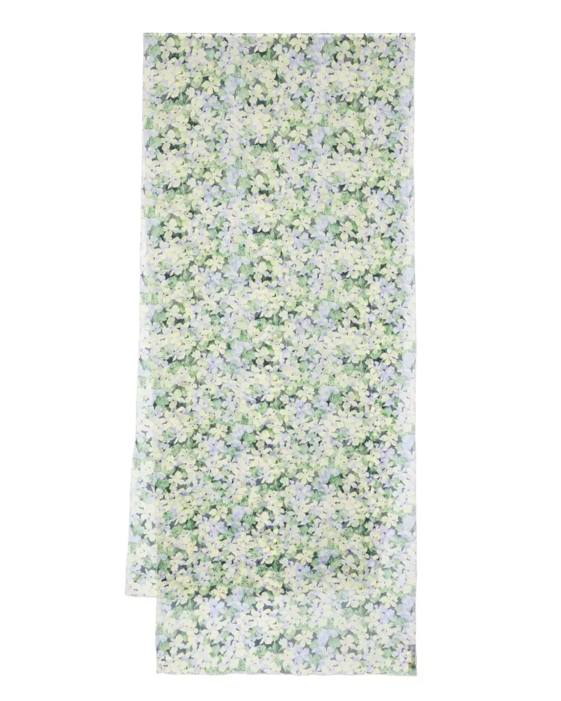 Raquel Diniz Schal mit Blumen-Print - Grün Grün