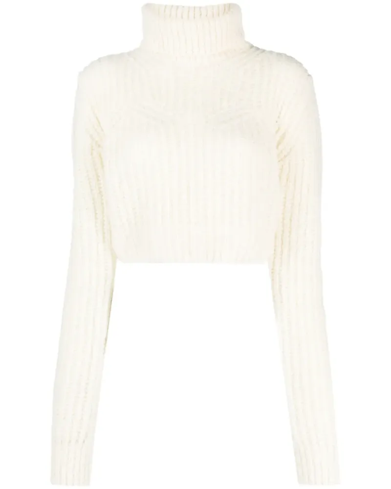 Dsquared2 Grob gestrickter Cropped-Pullover - Nude Nude