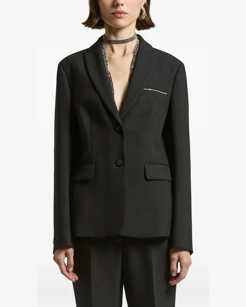 Peserico Blazer mit verzierten Taschen - Grau Grau
