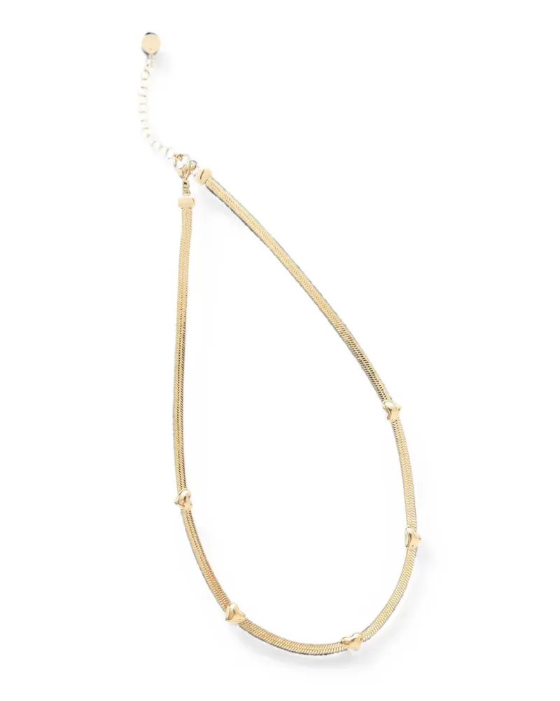 Liu Jo heart-motif snake-chain necklace - Gold Gold