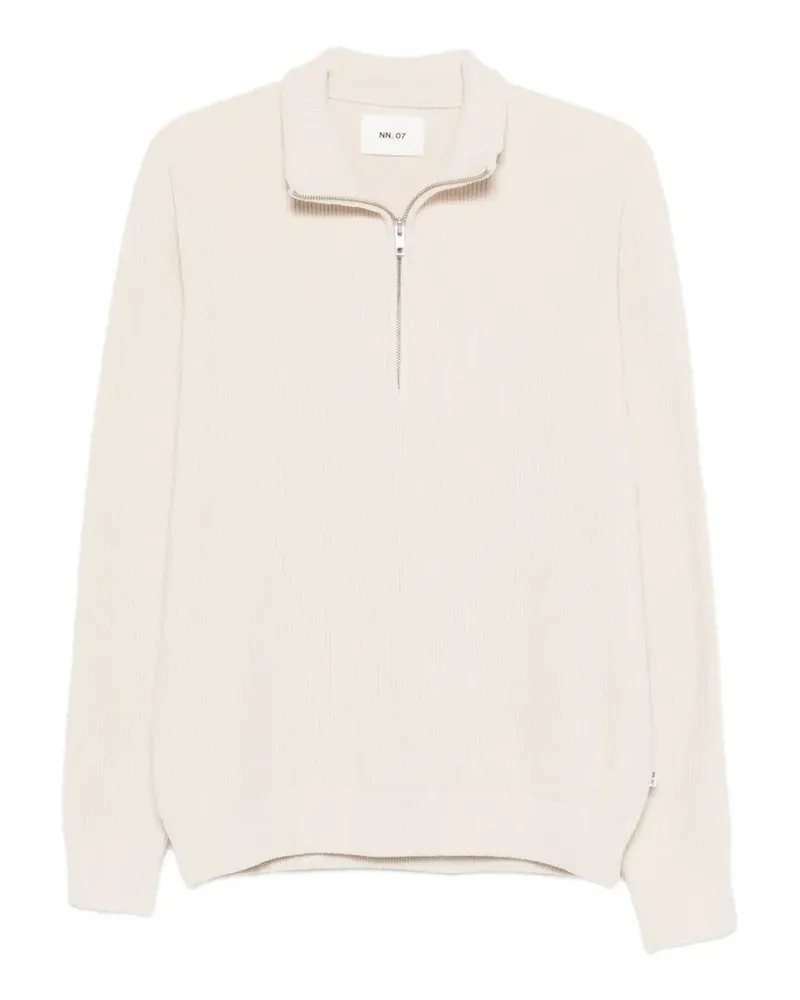 NN 07 Danny 6429 half-zip sweater - Nude Nude