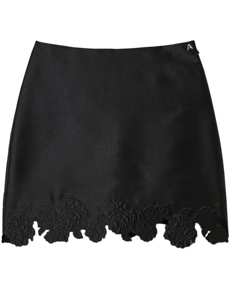 Twin-Set Twill-Minirock - Schwarz Schwarz