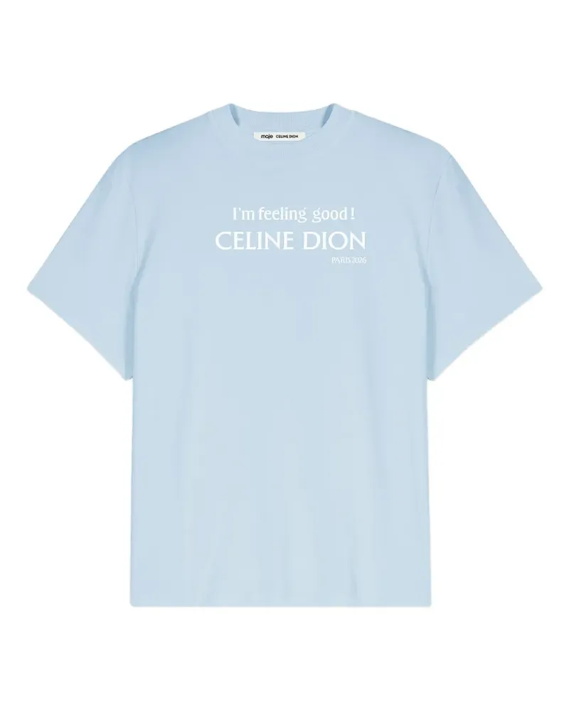 Maje x Céline Dion T-Shirt - Blau Blau