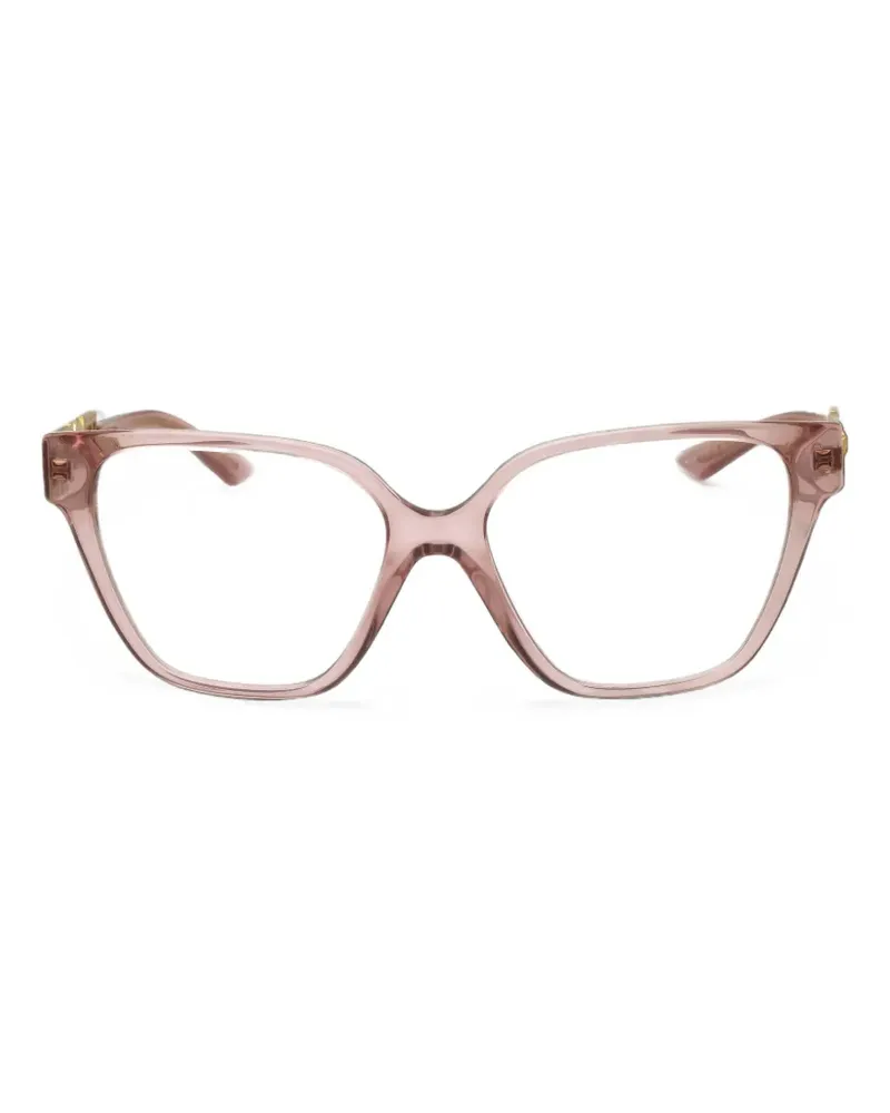 Versace Brille mit geometrischem Gestell - Rosa Rosa