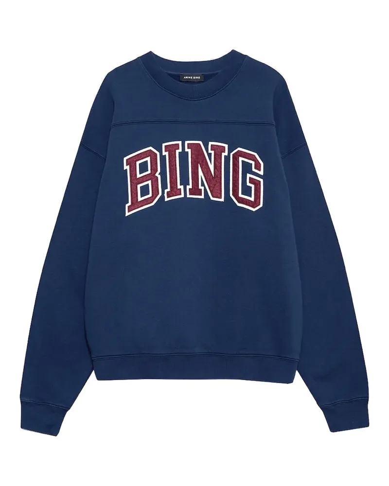 Anine Bing Pullover mit Logo - Blau Blau