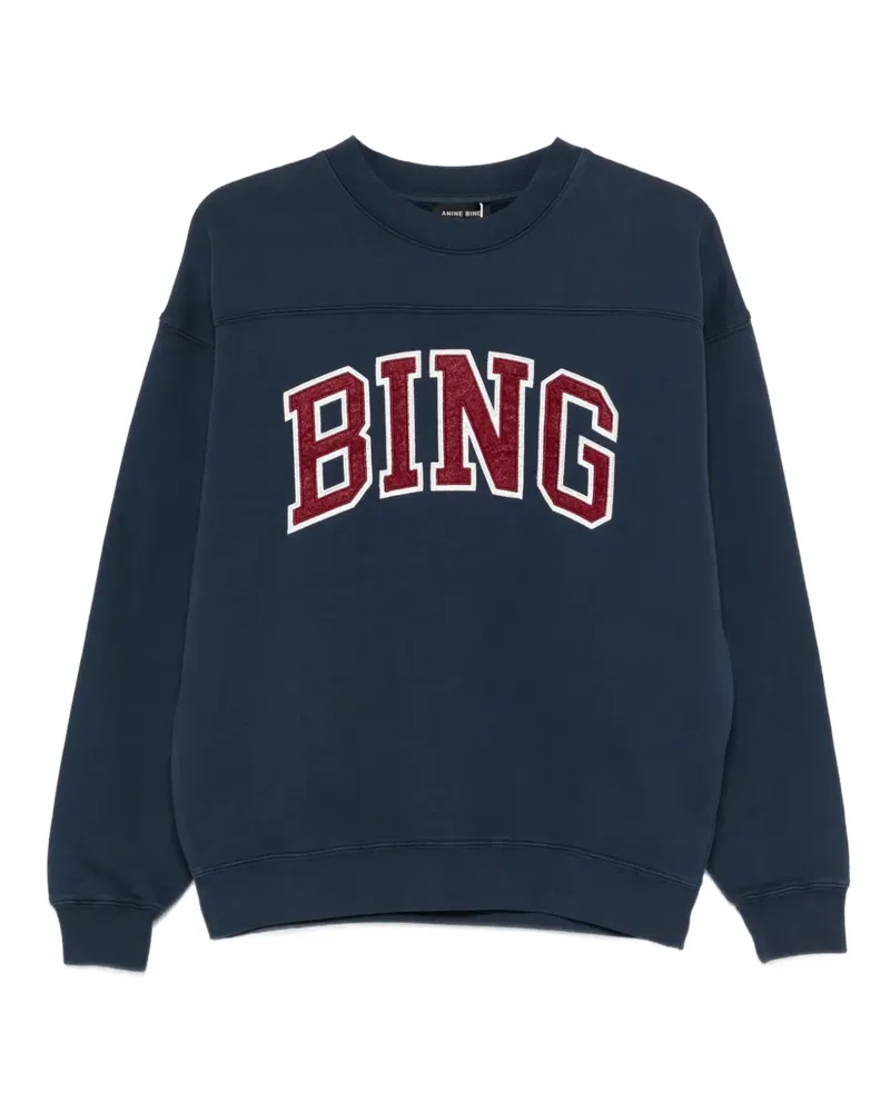 Anine Bing Trenton Sweatshirt mit Logo - Blau Blau