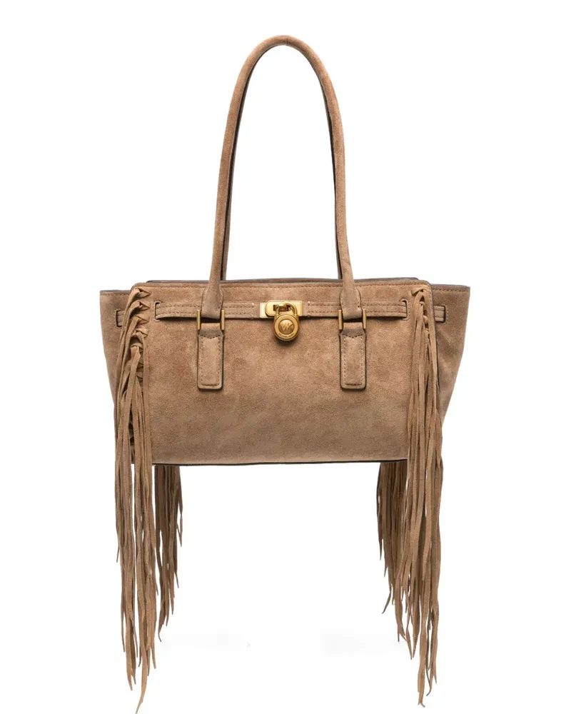 Michael Kors Kleine Hamilton Schultertasche - Braun Braun