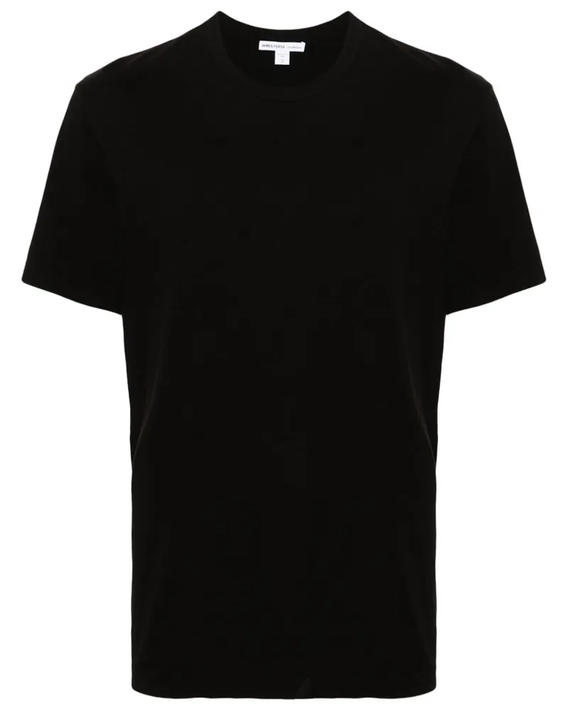 James Perse T-Shirt mit Rundhalsausschnitt - Schwarz Schwarz