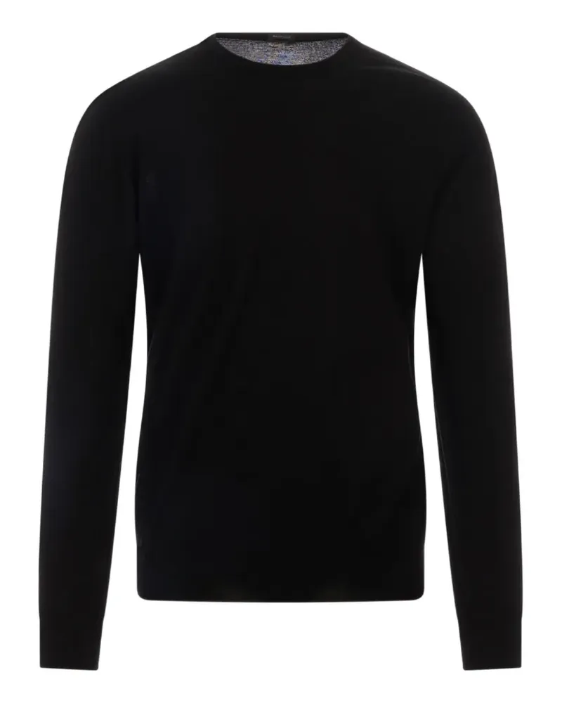 Kiton crew neck long-sleeve sweater - Schwarz Schwarz