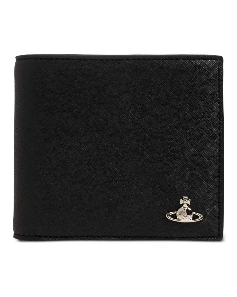 Vivienne Westwood Portemonnaie mit Orb-Schild - Schwarz Schwarz