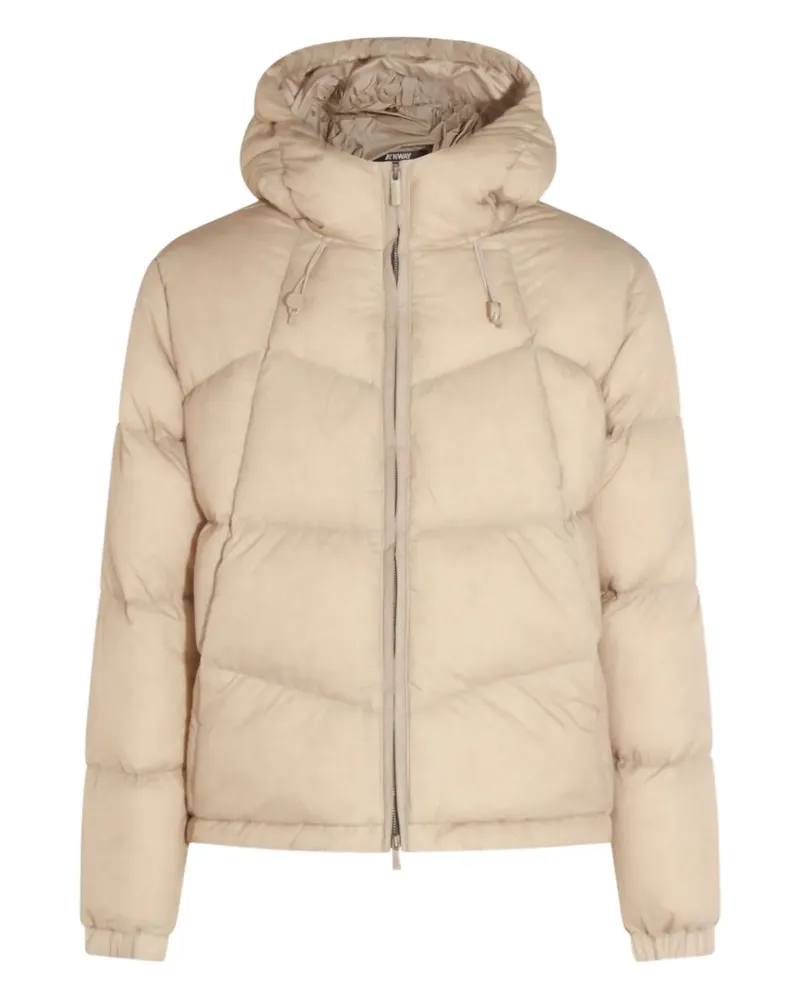 K-Way Gefütterte Kapuzenjacke - Nude Nude