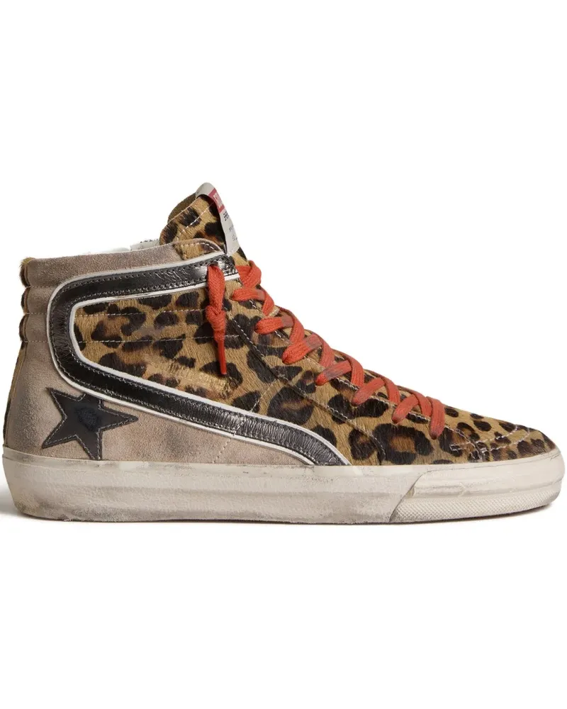 Golden Goose Slide High-Top-Sneakers - Braun Braun
