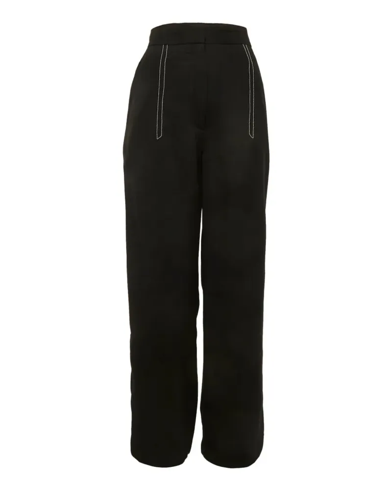 Sandro gabardine straight-fit trousers - Schwarz Schwarz