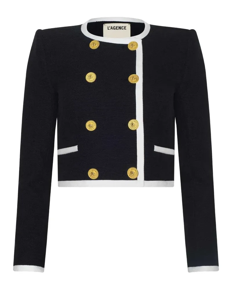 L'Agence Doppelreihige Mazikeen Jacke - Schwarz Schwarz