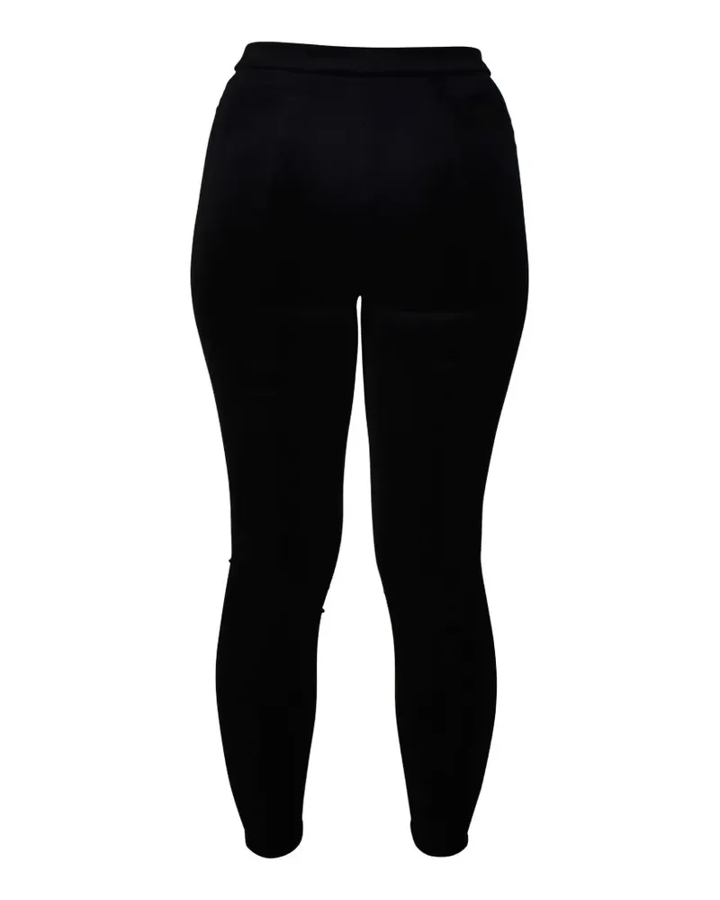 Saint Laurent Hose in Samtoptik - Schwarz Schwarz