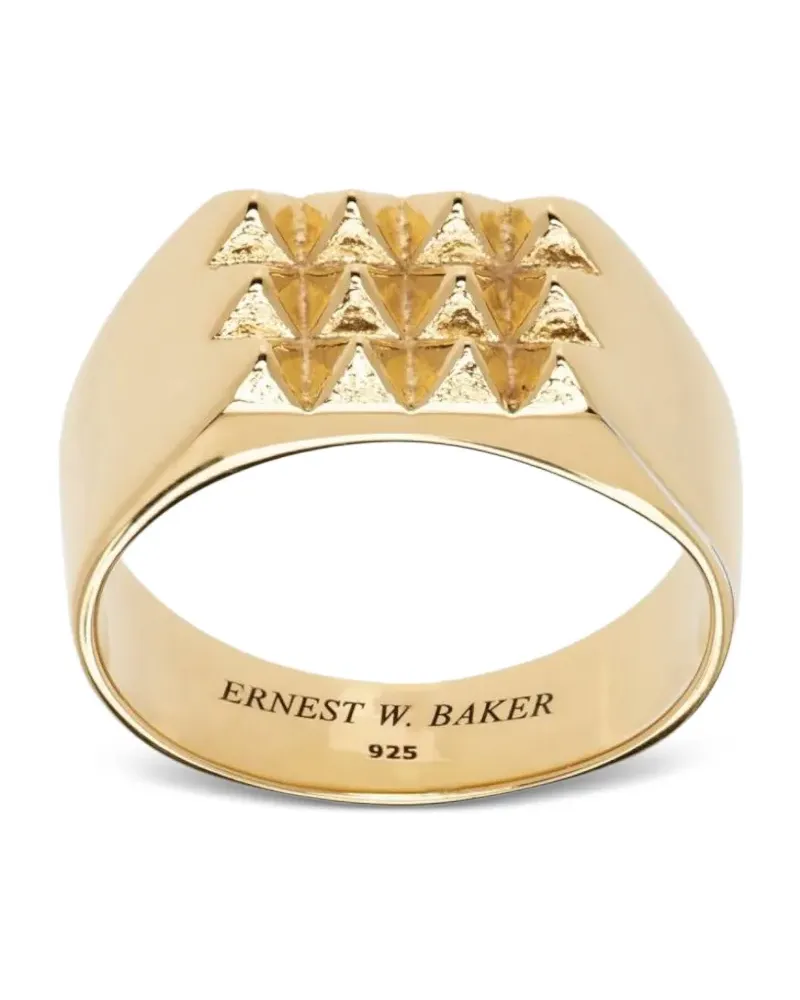 Ernest W. Baker Verzierter Ring - Gold Gold