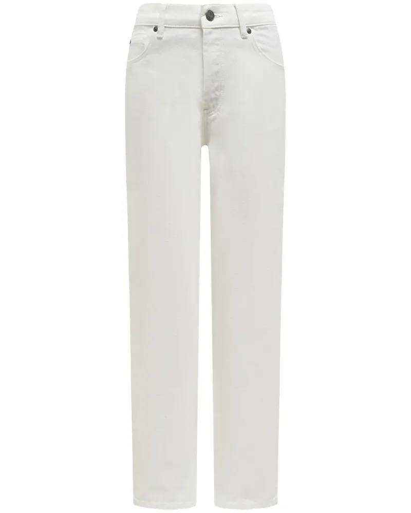 12 STOREEZ 324 Straight-Leg-Jeans - Weiß Weiß