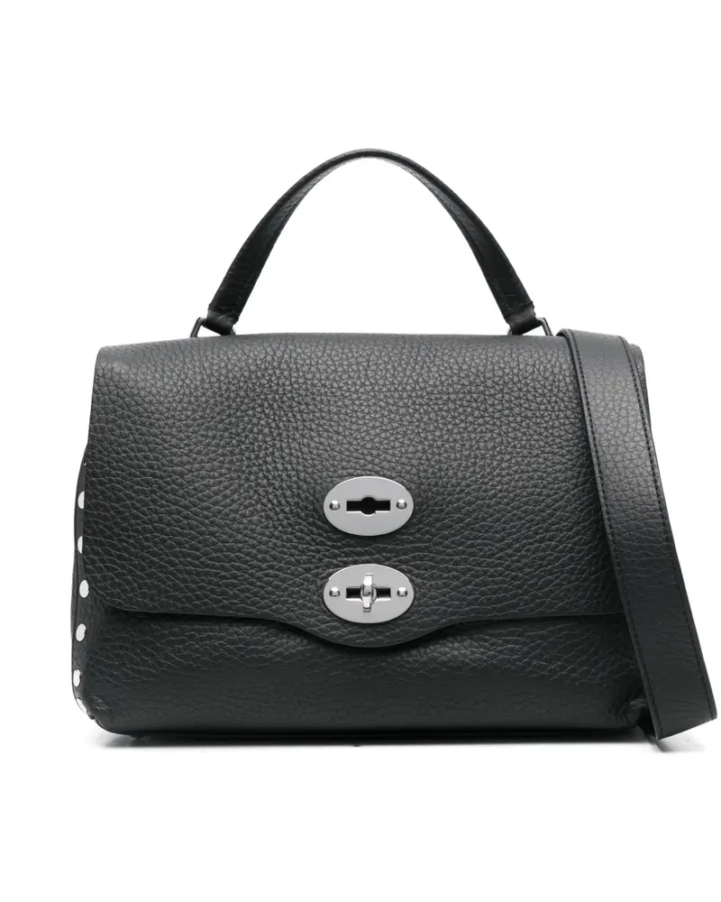 Zanellato Kleine Postina Handtasche - Schwarz Schwarz
