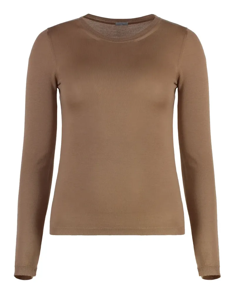 Malo Gestrickter Pullover - Braun Braun