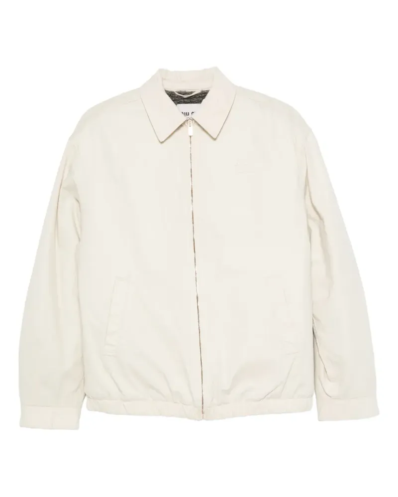 Miu Miu Jacke mit Logo-Stickerei - Nude Nude