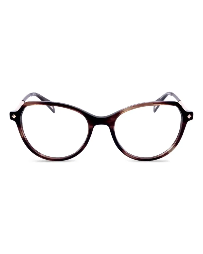 Police Brille im Butterfly-Design - Braun Braun