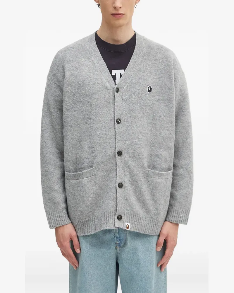 BAPE Geknöpfter Cardigan - Grau Grau