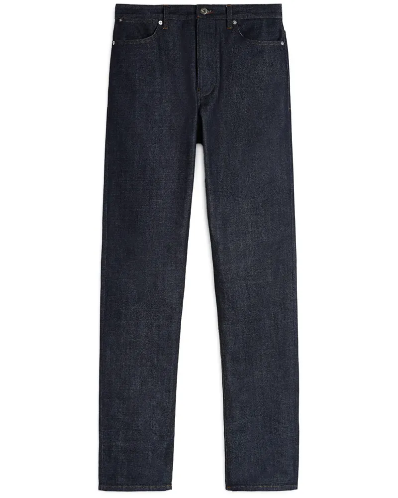 Jil Sander Halbhohe Slim-Fit-Jeans - Blau Blau