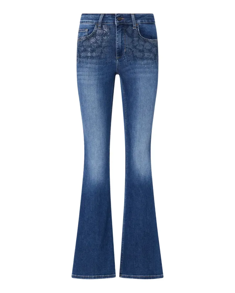 Liu Jo bootcut jeans with rhinestones - Blau Blau