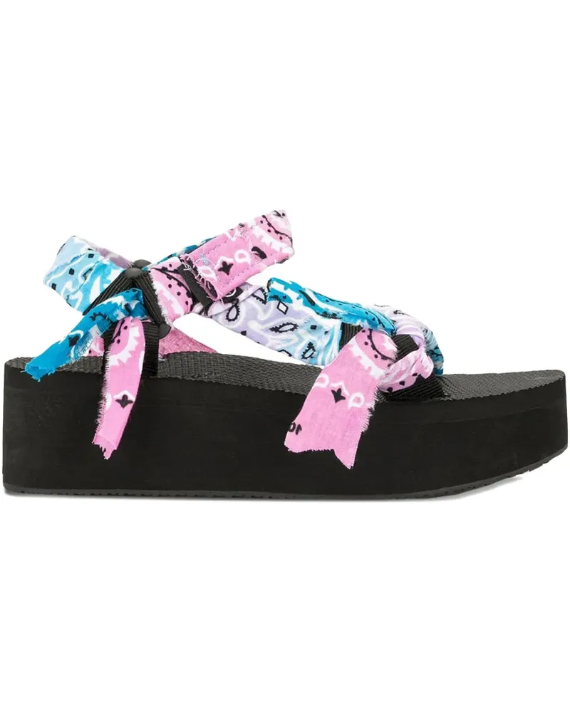 Arizona Love Trekky Plateau-Sandalen mit Bandana 2,5mm - Blau Blau