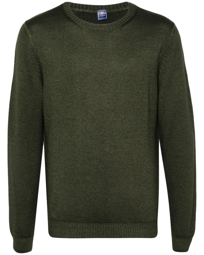 Fedeli Pullover aus Merinowolle - Grün Grün